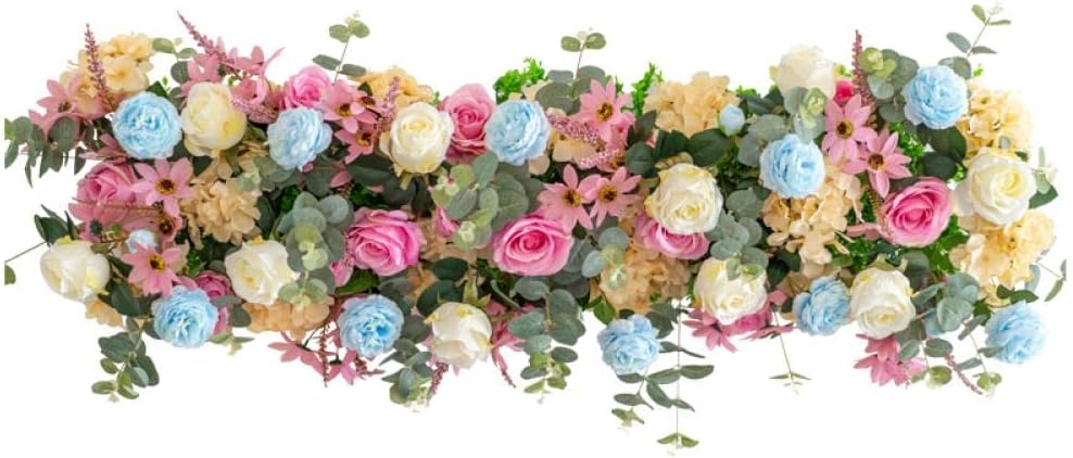 フラワーアレンジメント 結婚式の人工ローズフラワーステム付きアーチフェイクフラワーズマルチ